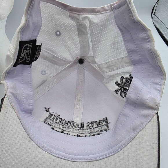 OGIO Mens White Adjustable Hat Cap Casual Los Cabos 2022 Parts Authority Work - Picture 7 of 9